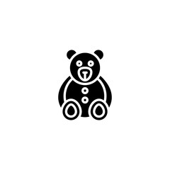 Teddy Bear icon in vector. Logotype