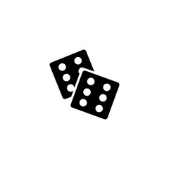 Dices icon in vector. Logotype