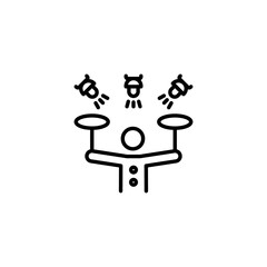 juggling icon in vector. Logotype