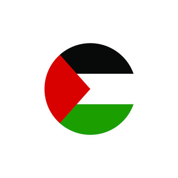 National Palestine flag, official colors and proportion correctly. Vector illustration. simple, flat design for web or mobile app.