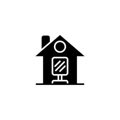 House Of Mirrors icon in vector. Logotype