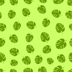 Vector illustration of a seamless tropical pattern. Design for banner, poster, greeting card, wrapping, invitation and scrapbook.