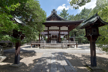 Naklejka premium 上御霊神社 拝所 京都市上京区