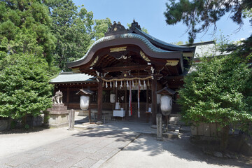 Naklejka premium 上御霊神社 本殿 京都市上京区