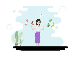 person with fruits and vegetable