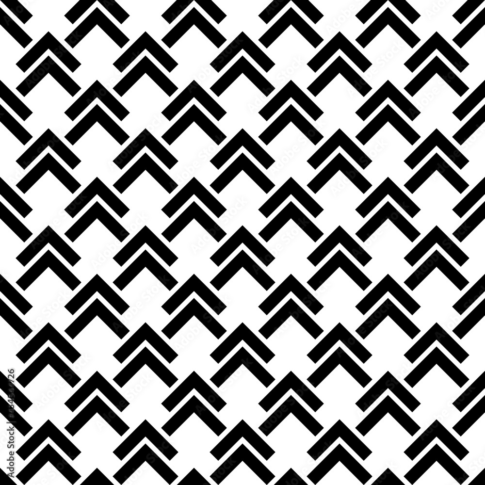 Wall mural geometric seamless pattern. arrow background. abstract chevron texture. repeating simple print with 