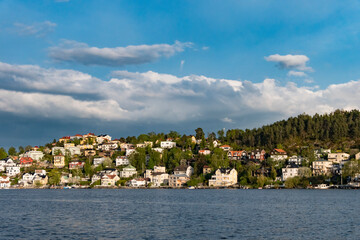 Stockholm, Sweden  Houses  in the neighbourhood of Malarhojden.