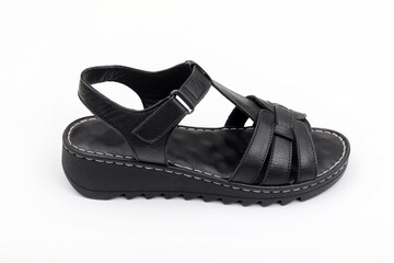 Female sandals isolated on white background.