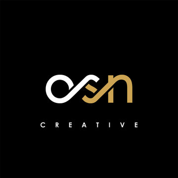 OSN Letter Initial Logo Design Template Vector Illustration