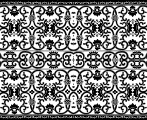 Black And White Seamless Repeating Pattern Tile