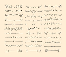 Obraz premium dividers and separators