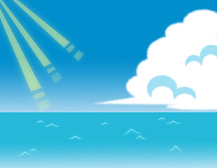海・日中の風景