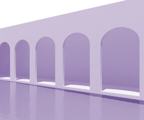 purple arch simple 3d image 2