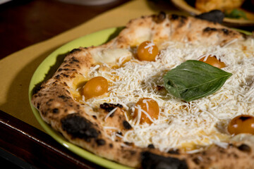 preparation of various Italian pizza