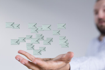 Network Communications with email symbol.