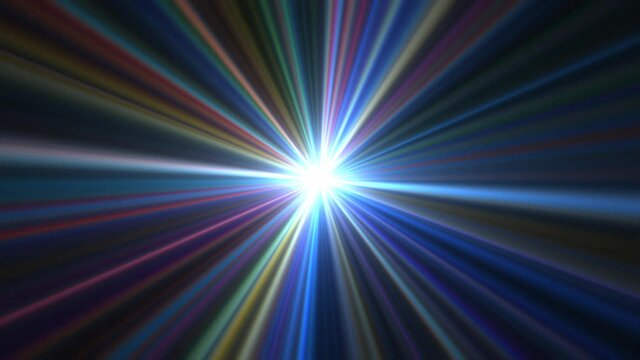 Laser Lights Shine In The Dark, Night Club Event Background Or Scientific Beams Concept