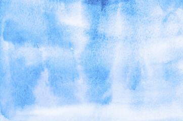 Abstract blue watercolor background texture
