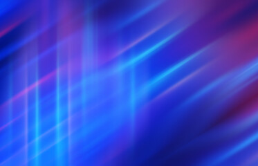 Empty dark abstract background with ultraviolet geometric lines. Neon glow.