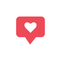 Like icon. Heart. For social networks. Vector graphics