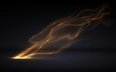 Draagtas Abstract gold light smoke effect © d1sk