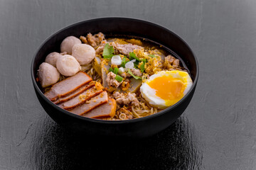 Noodle soup with BBQ pork