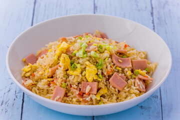 Ham fried rice