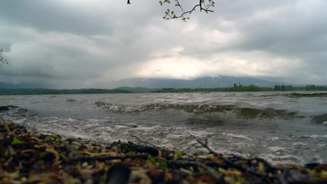 Staffelsee, Seeufer, Uffing, Video, Slow Motion, Wellen, See, Bayern, Oberbayern