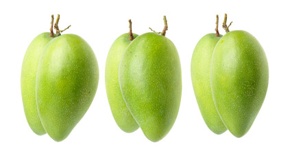 mangos on a white background 