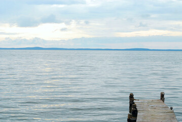 pier into the lagoon