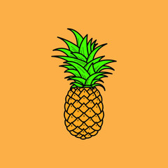 illustration of pineapple