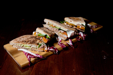 various traditional Campania panuozzo preparation