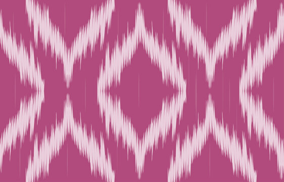ikat fabric purple and white  seamless pattern background