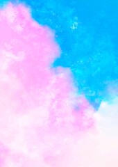 ピンクと水色のキラキラ水彩テクスチャ背景