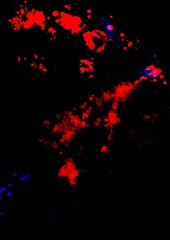 暗闇に血の飛び散るテクスチャ背景