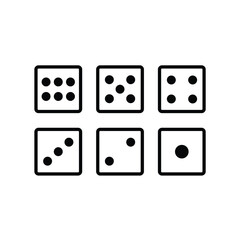 set of dice design vector inspiration