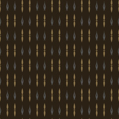 Naklejka premium Background pattern with decorative ornament on a black background, vintage wallpaper. Seamless pattern, texture. Vector illustration for design.