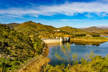 Obraz premium Casasola Dam in Andalucia, Spain