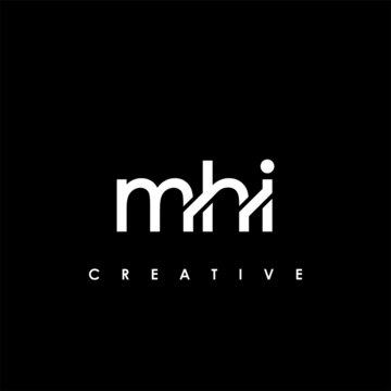 MHI Letter Initial Logo Design Template Vector Illustration
