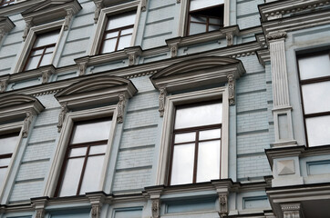 Downtown in Kiev. Exterior.Streets,buildings,detales. 
