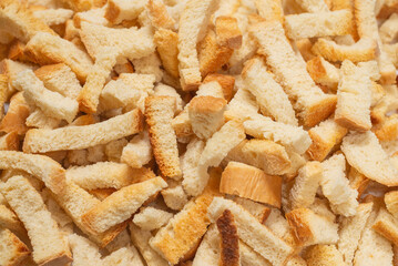 Crackers as a background.