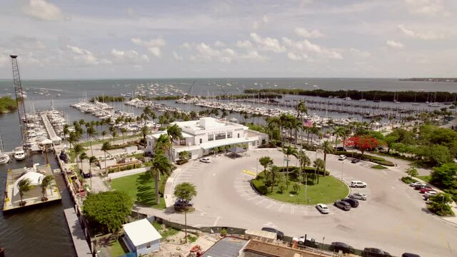 Aerial video Miami City Hall Coconut Grove