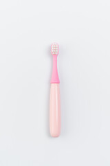 kids toothbrush on white background