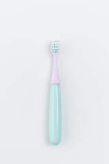 kids toothbrush on white background