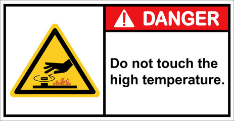 Be careful when exposed to the heat from the machine's spin.,Danger sign.