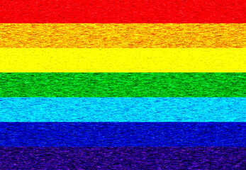 Bandera LGTBI por el día del orgullo..