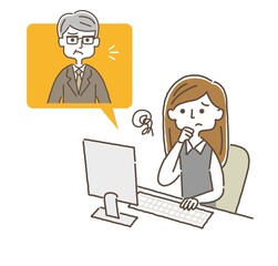 リモートで仕事をするビジネスウーマン