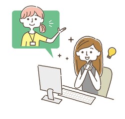 リモートで仕事をするビジネスウーマン