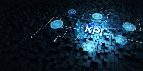 KPI Key Performance Indicator for Business Concept. Business, Technology, Internet and network concept