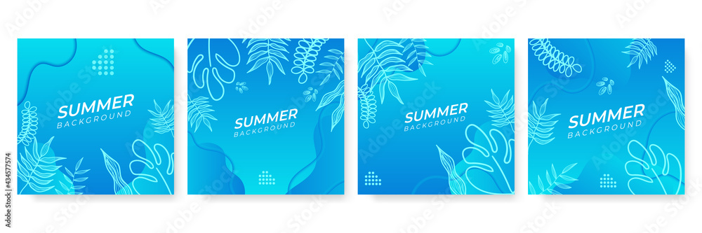 Poster vector set of colourful social media stories design templates, backgrounds with copy space for text 