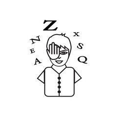 illustration vector graphic of icon eye test 